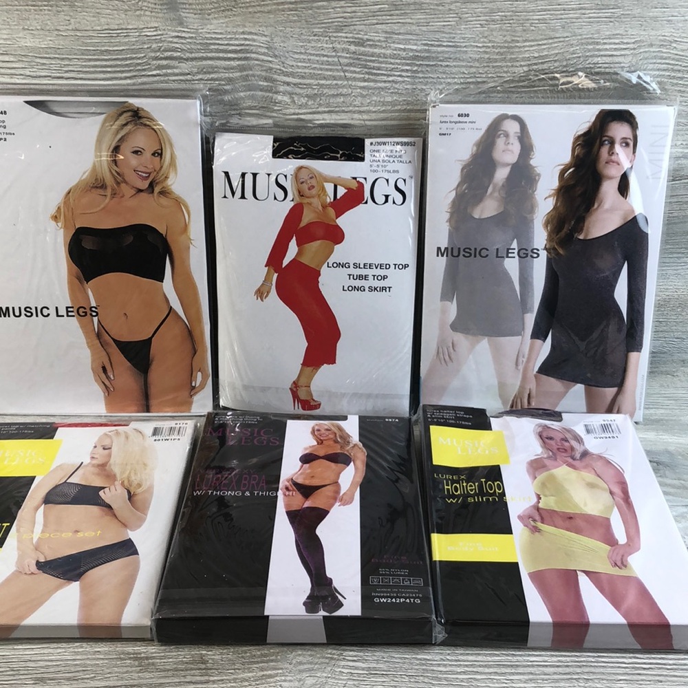 Music Legs Lingerie Lot of 6 Outfits